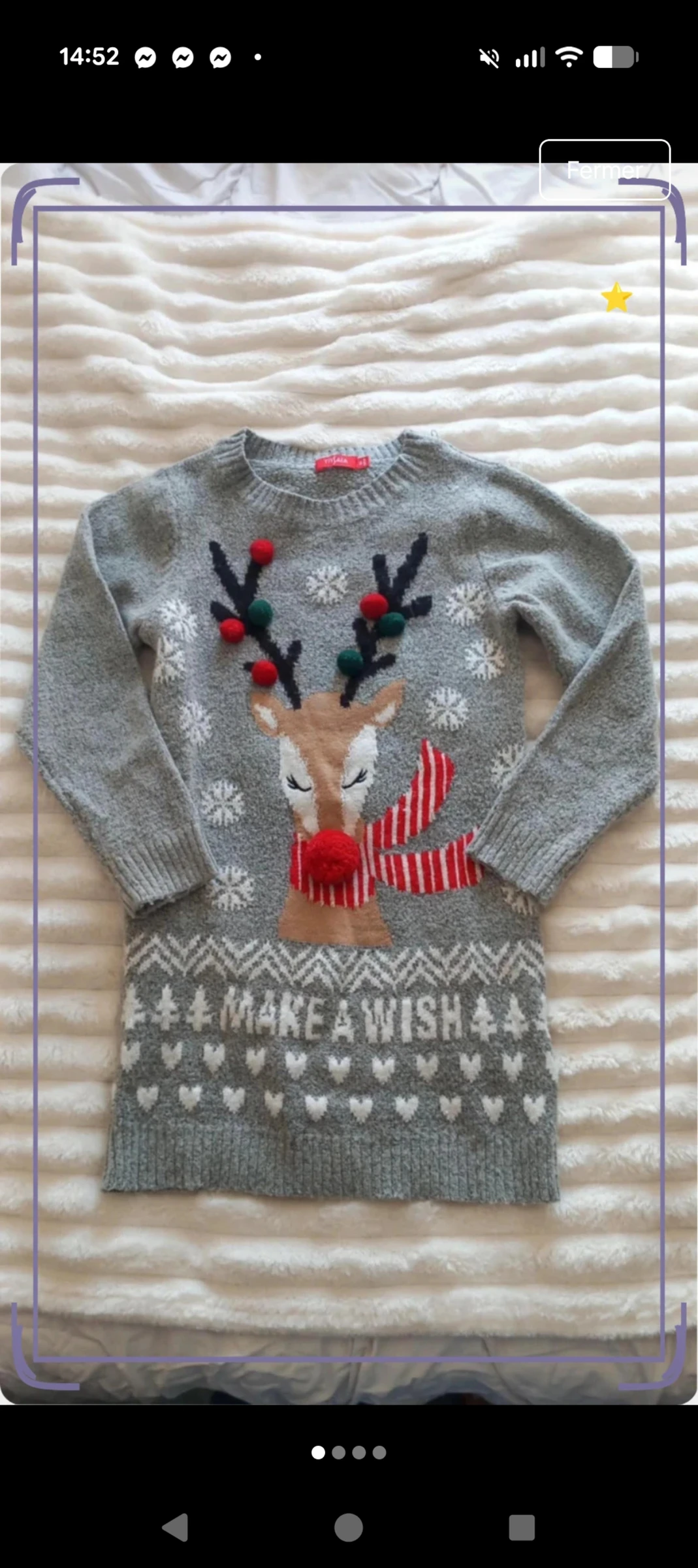 Robe-pull de Noël Rene - Tissaia (8 ans / 128 cm)